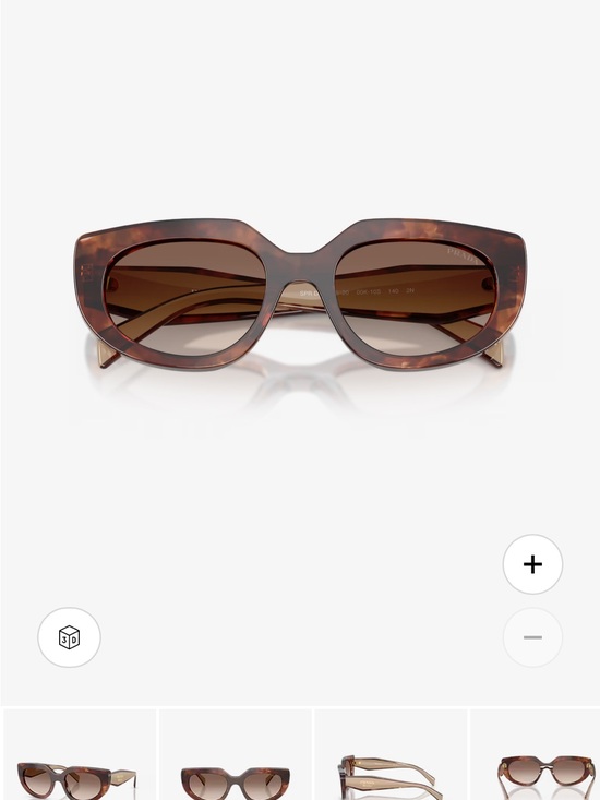 Prada Women’s Tortoiseshell Cat-Eye Sunglasses - Brown & Gold